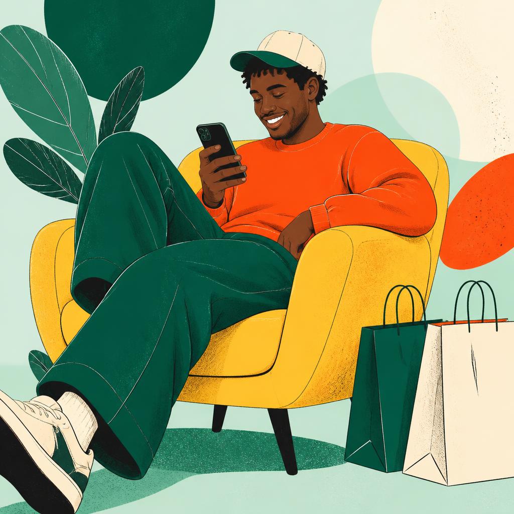 A buyer shopping with confidence